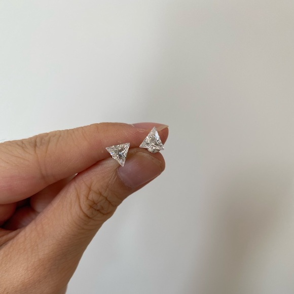 Sterling silver earrings, a set of 4 - Picture 2 of 5